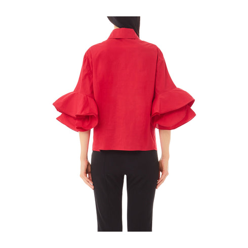 Liu Jo Camicia elegante Camicia Donna con maniche svasate a 3/4 42 P25 - LIU.JOCA5003T2945 - X0644 - 42 - Francavilla Moda
